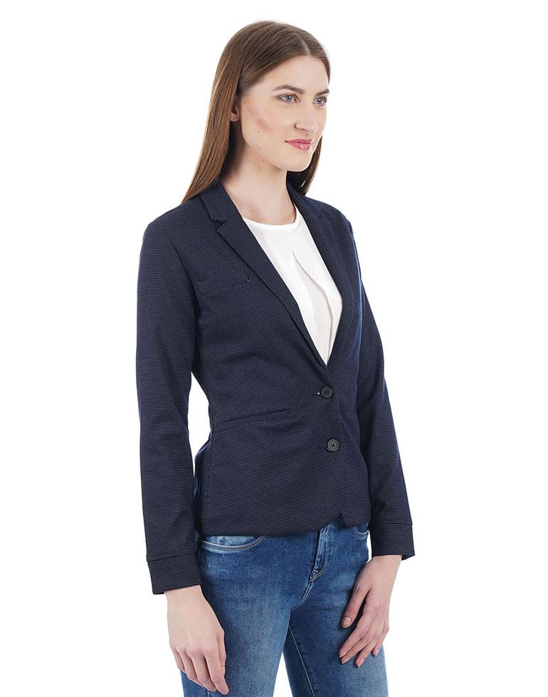 U.S. Polo Assn. Women Textured Casual Wear Blazer